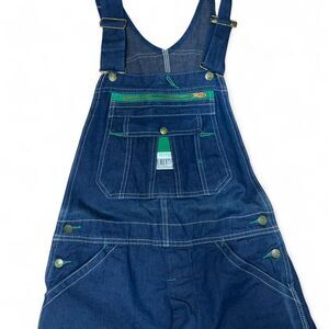 Unbranded Men's Navy and Blue Dungarees-overalls